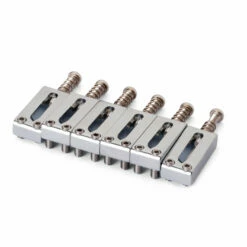 Saddles For Modern Tele Bridge, Chrome, Set Of 6 - StewMac