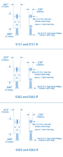 Highwood Contoured Vintage Saddles For Strat - Set Of 6 - StewMac -US Tool Sales Shop 0151 spec