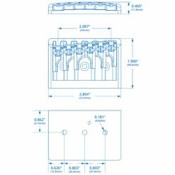 Schaller Non-Tremolo Roller Bridge - StewMac 4 Schaller Non-Tremolo Roller Bridge - StewMac -US Tool Sales Shop 0577 1spec
