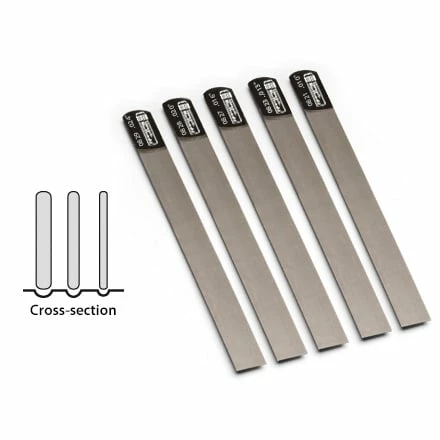 Gauged Nut Slotting Files - StewMac Gauged Nut Slotting Files - StewMac -US Tool Sales Shop 0821 2 crosssection20and20set