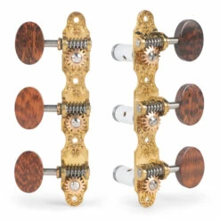 Sloane Classical Guitar Tuners With Snakewood Knobs And Flower Baseplates - StewMac 2 Sloane Classical Guitar Tuners With Snakewood Knobs And Flower Baseplates - StewMac -US Tool Sales Shop 100626 set on white 2000