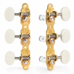 Sloane Classical Guitar Tuners With Ivoroid Knobs And Deco Baseplates - StewMac -US Tool Sales Shop 100634 set on white 2000