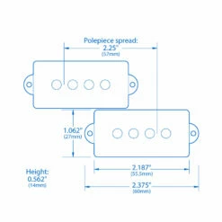 StewMac Pickups For P-Bass - StewMac 2 StewMac Pickups For P-Bass - StewMac -US Tool Sales Shop 101547 specs