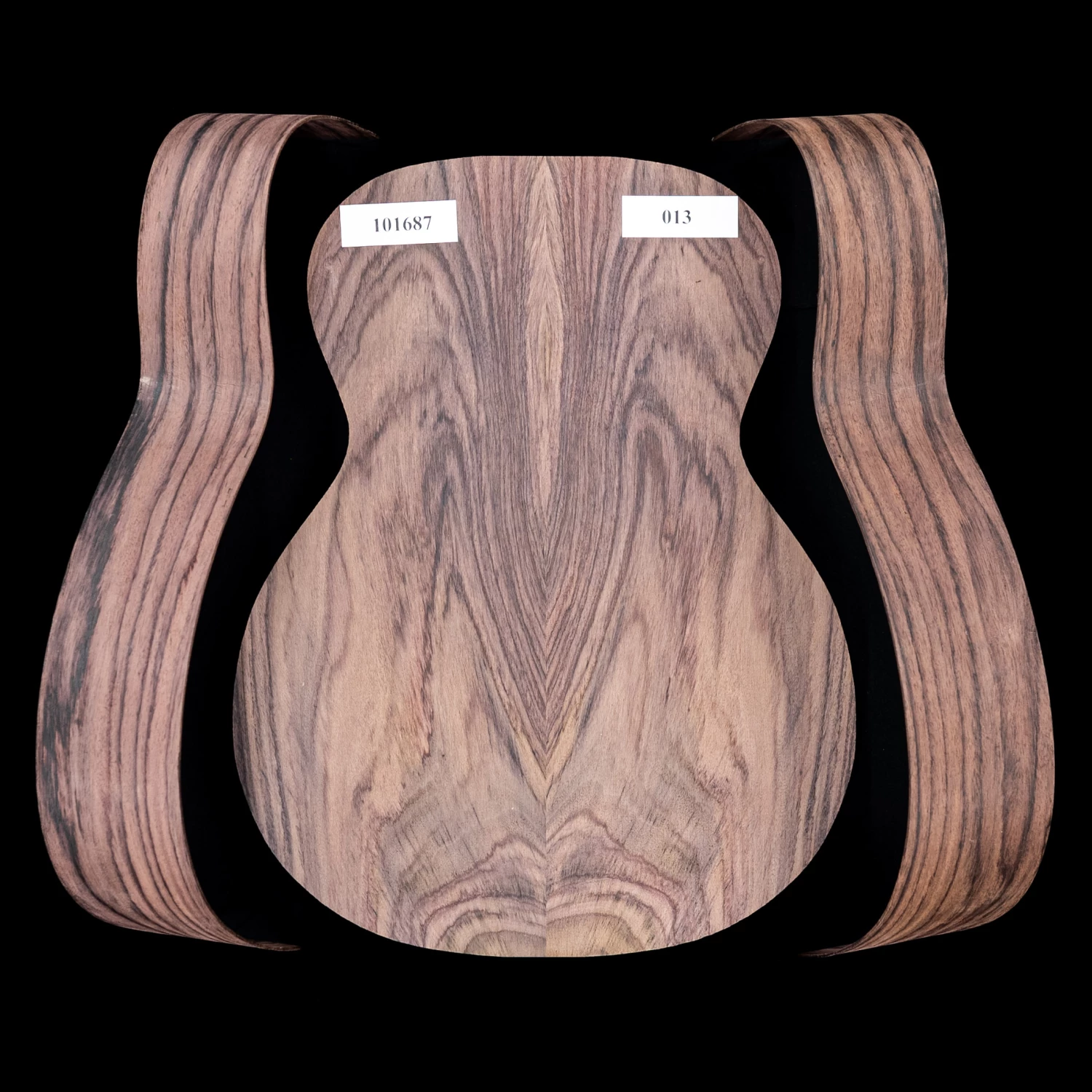 Wild Grain East Indian Rosewood Joined Back + Bent Side Set for OM Guitar - 013 - StewMac Wild Grain East Indian Rosewood Joined Back + Bent Side Set For OM Guitar - 013 - StewMac -US Tool Sales Shop 101687 3000 13