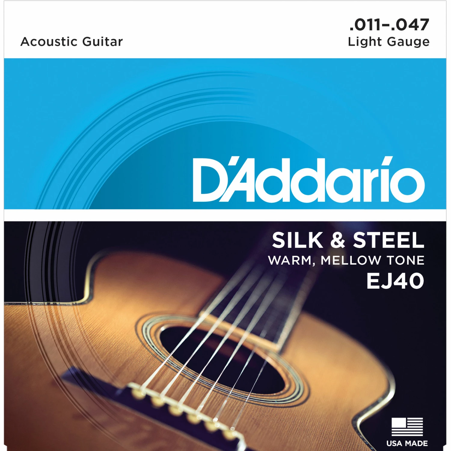 D'Addario Silk & Steel Folk Acoustic Guitar Strings - StewMac D'Addario Silk & Steel Folk Acoustic Guitar Strings - StewMac -US Tool Sales Shop 10525 1 3000
