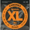 D'Addario Chromes Flat Wound Electric Guitar Strings - StewMac