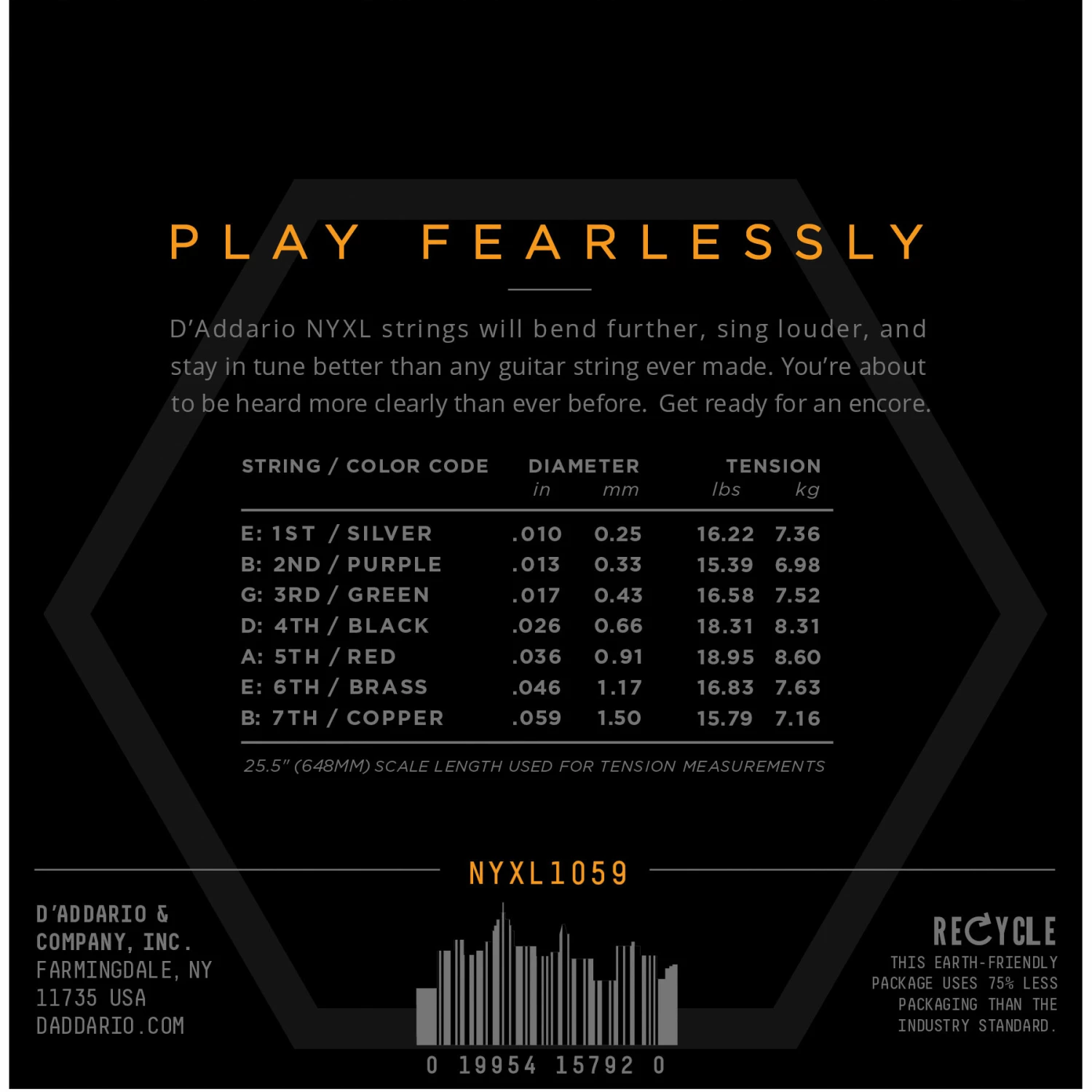 D'Addario NYXL Nickel Wound 7-string Electric Guitar Strings - StewMac D'Addario NYXL Nickel Wound 7-string Electric Guitar Strings - StewMac -US Tool Sales Shop 10599 2 1800