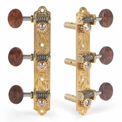 Waverly 3-On-Plate Guitar Tuners With Snakewood Knobs For Slotted Pegheads - StewMac -US Tool Sales Shop 3504 br set on white 2000