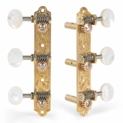 Waverly 3-On-Plate Guitar Tuners With Mother Of Pearl Knobs For Slotted Pegheads - StewMac -US Tool Sales Shop 3523 br set on white 2000