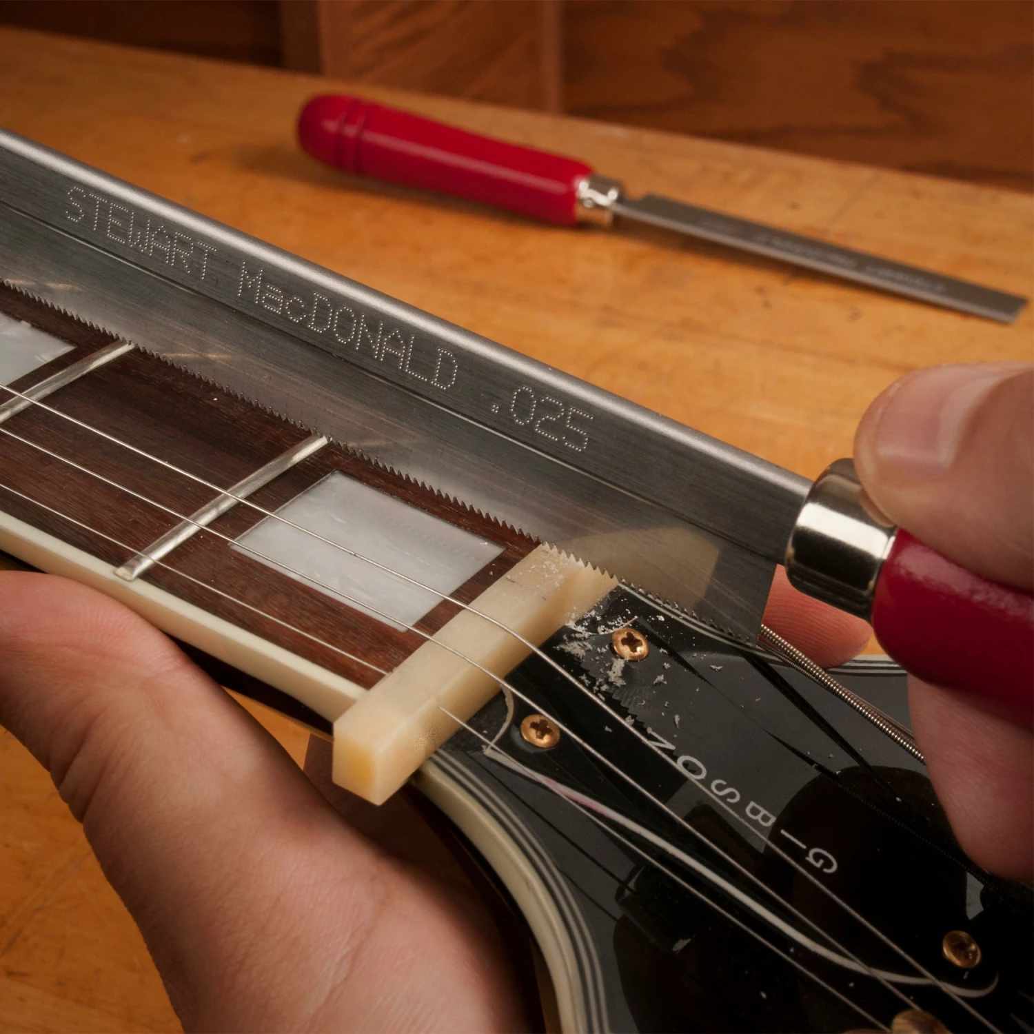 Pull Stroke Gauged Saws - StewMac Pull Stroke Gauged Saws - StewMac -US Tool Sales Shop 3570 3 close up