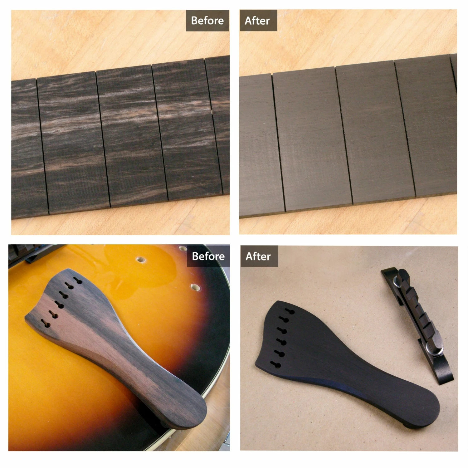 Black Fingerboard Stain - StewMac Black Fingerboard Stain - StewMac -US Tool Sales Shop 4237 2 before after 3000px scaled