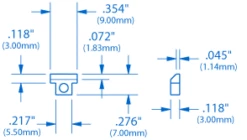 Saddles For ABR-1 Tune-o-matic Bridges - StewMac 4 Saddles For ABR-1 Tune-o-matic Bridges - StewMac -US Tool Sales Shop 4568 1spec