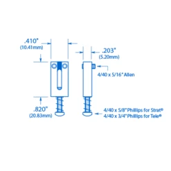 String Saver Classic Saddles - StewMac 2 String Saver Classic Saddles - StewMac -US Tool Sales Shop 4756 1spec