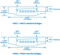 Acoustic Guitar Bridge - StewMac 2 Acoustic Guitar Bridge - StewMac -US Tool Sales Shop 4921 1spec