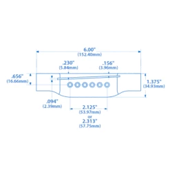 Pre-War Guitar Belly Bridge, Ebony - StewMac -US Tool Sales Shop 4938 spec