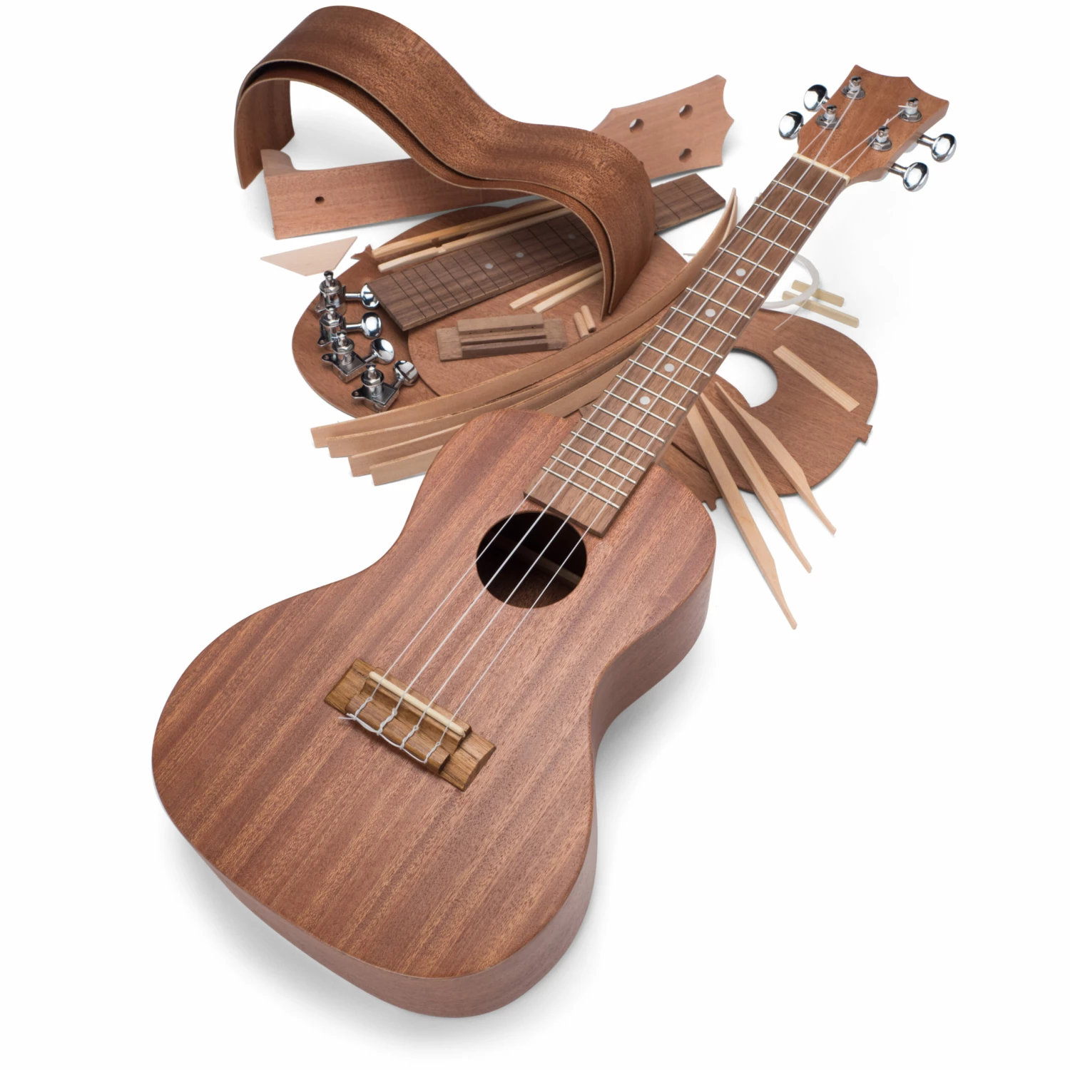 StewMac Ukulele Kits - StewMac StewMac Ukulele Kits - StewMac -US Tool Sales Shop 5351 2 uke20parts20with20finished20uke203300 scaled