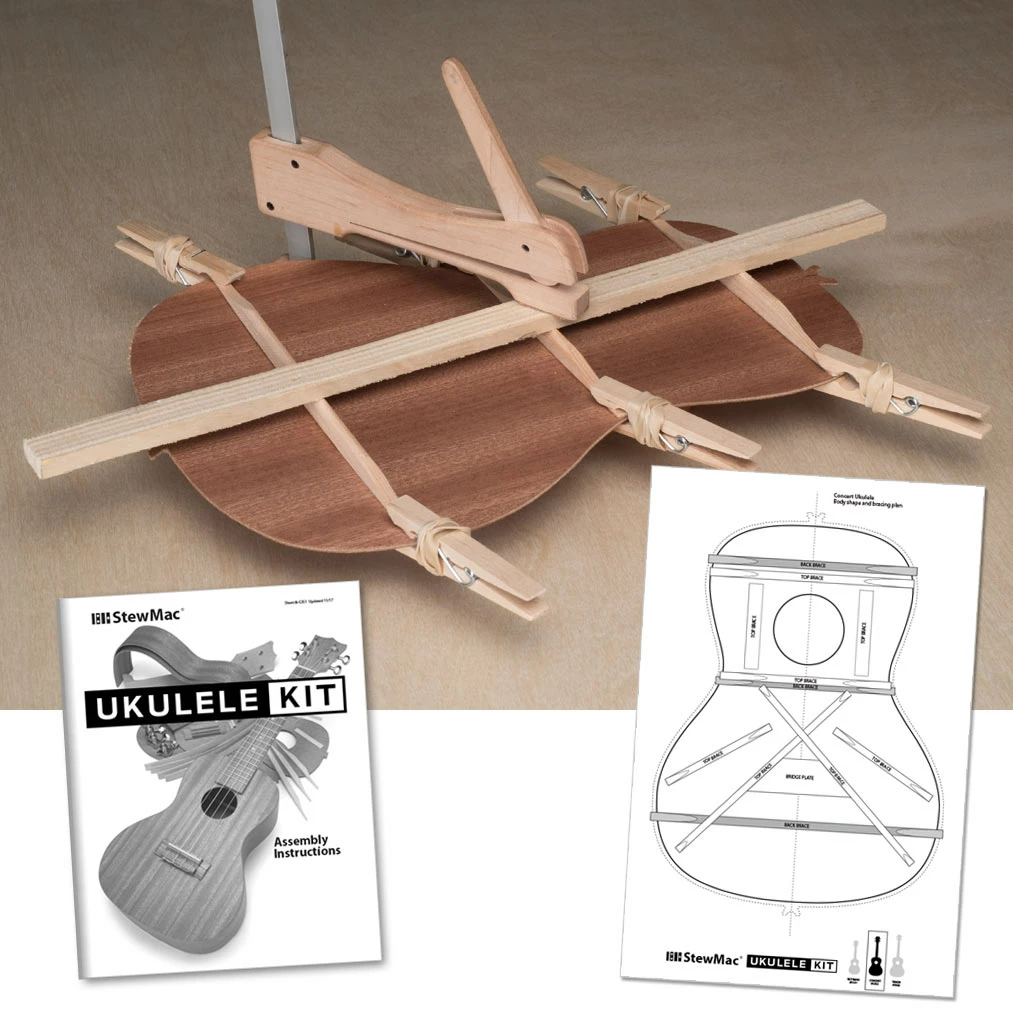 StewMac Ukulele Kits - StewMac StewMac Ukulele Kits - StewMac -US Tool Sales Shop 5351 4 clamped with plans 1000