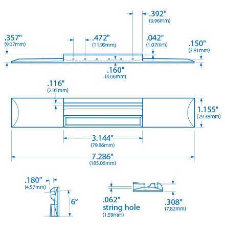 Classical Guitar Bridge - StewMac Classical Guitar Bridge - StewMac -US Tool Sales Shop 5357 spec