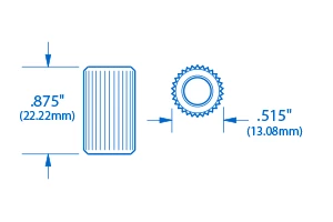 Pigtail '50s Stud Bushings, Set of 2 - StewMac Pigtail '50s Stud Bushings, Set Of 2 - StewMac -US Tool Sales Shop 5682 1spec