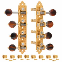 Waverly F-style Mandolin Machines With Dark Tortoise Knobs - StewMac 2 Waverly F-style Mandolin Machines With Dark Tortoise Knobs - StewMac -US Tool Sales Shop 6098 g on white 2000