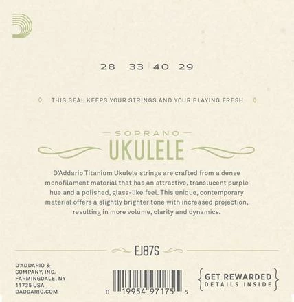 D'Addario Titanium Ukulele Strings - StewMac D'Addario Titanium Ukulele Strings - StewMac -US Tool Sales Shop daddario titanium ukulele strings 51118