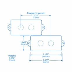 StewMac Fat Pole Pickups For P-Bass - StewMac 1 StewMac Fat Pole Pickups For P-Bass - StewMac -US Tool Sales Shop m007121 specs