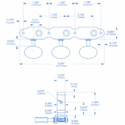 Sloane Classical Guitar Tuners With Ebony Knobs And Flower Baseplates - StewMac 2 Sloane Classical Guitar Tuners With Ebony Knobs And Flower Baseplates - StewMac -US Tool Sales Shop m007516 m007517 specs 1500 1