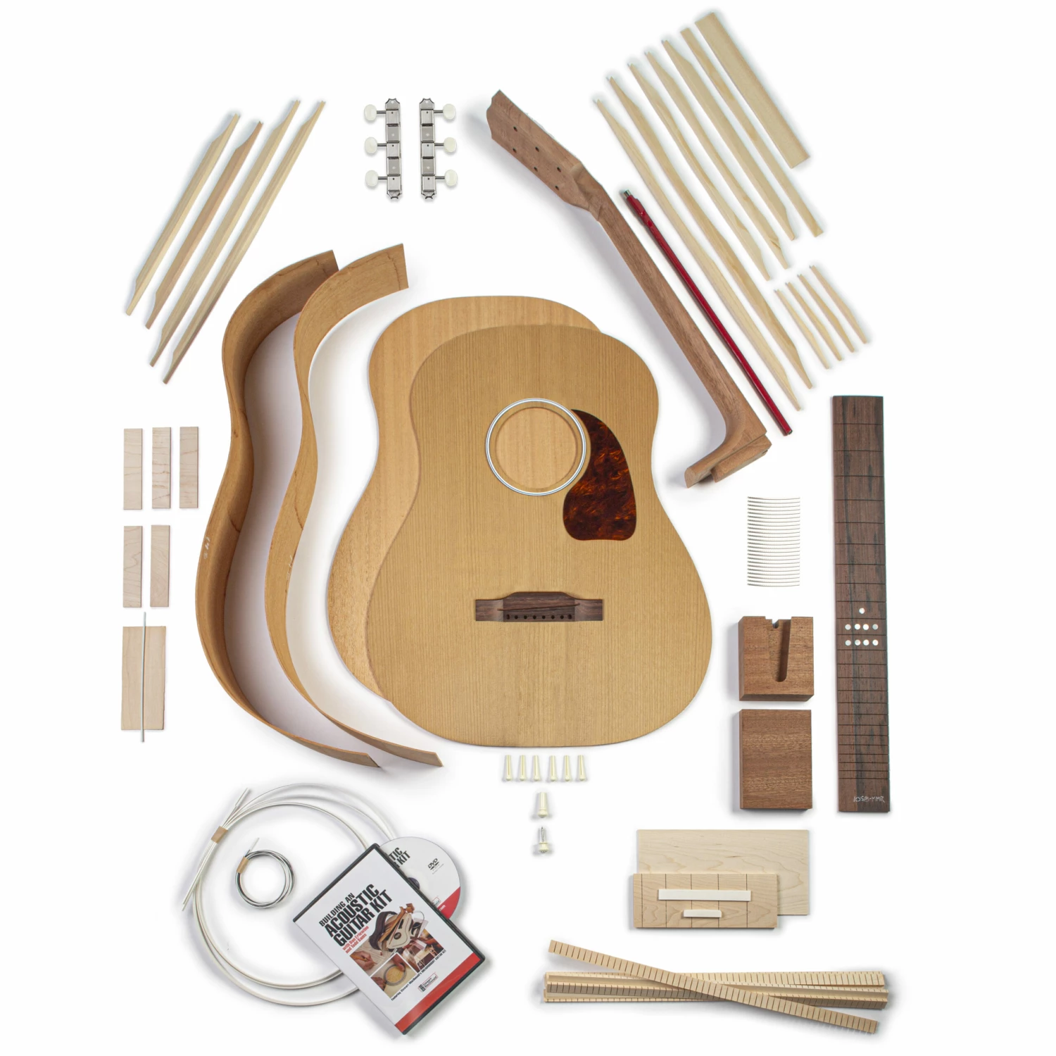 Jumbo-45 Acoustic Guitar Kit with Torrefied Red Spruce and Mahogany - 082 - StewMac Jumbo-45 Acoustic Guitar Kit With Torrefied Red Spruce And Mahogany - 082 - StewMac -US Tool Sales Shop m007669 2 parts scaled