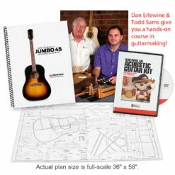 Jumbo-45 Acoustic Guitar Kit With Torrefied Red Spruce And Mahogany - 087 - StewMac 5 Jumbo-45 Acoustic Guitar Kit With Torrefied Red Spruce And Mahogany - 087 - StewMac -US Tool Sales Shop m007669 5 dvd image 1