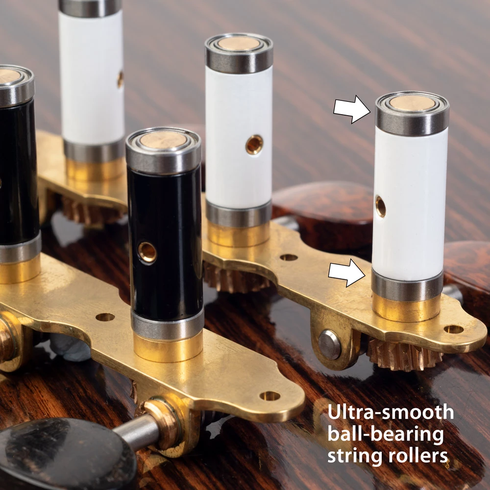 Sloane Classical Guitar Tuners with Snakewood Knobs and Flower Baseplates - StewMac Sloane Classical Guitar Tuners With Snakewood Knobs And Flower Baseplates - StewMac -US Tool Sales Shop roller detail with graphics 2
