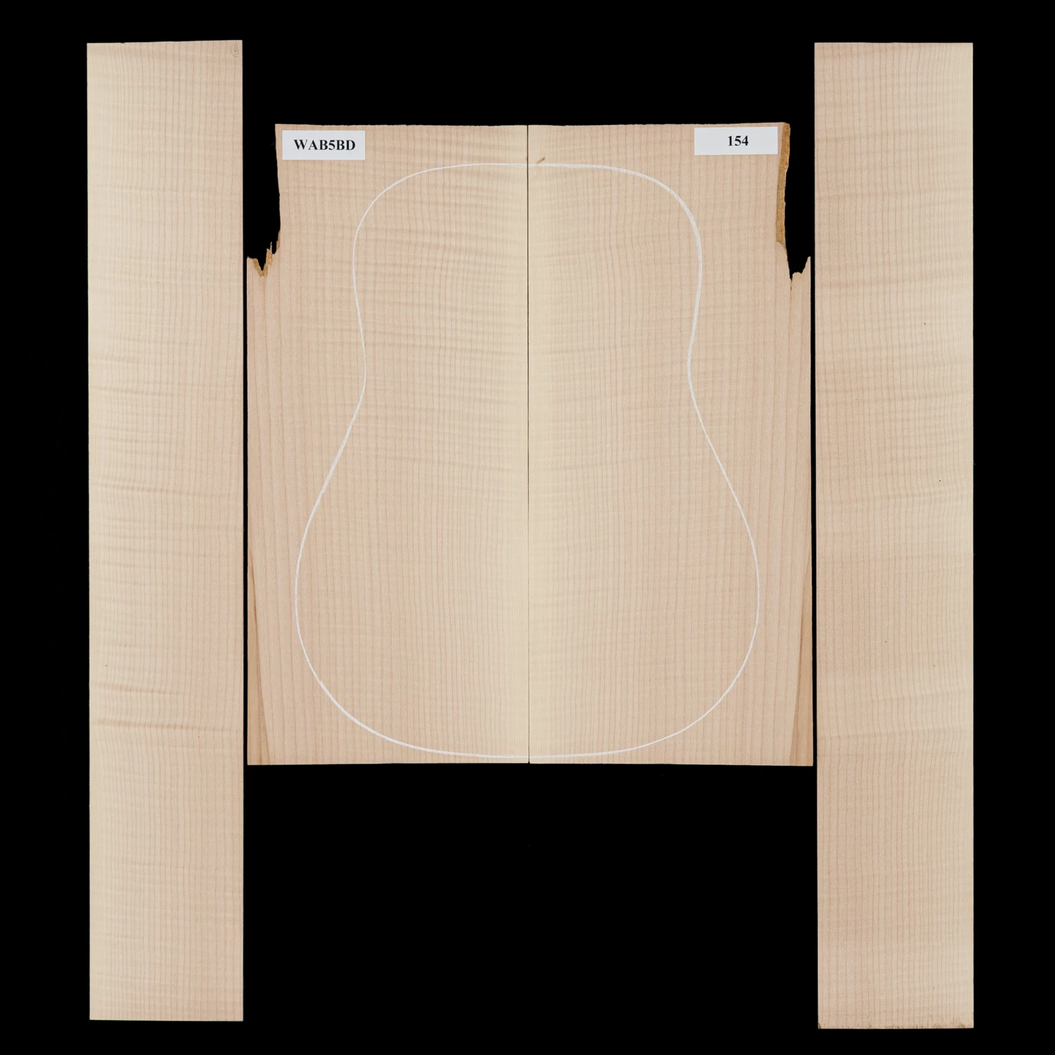 Flame Bigleaf Maple Back + Side Set - 154 - StewMac Flame Bigleaf Maple Back + Side Set - 154 - StewMac -US Tool Sales Shop wab5bd 3000 154