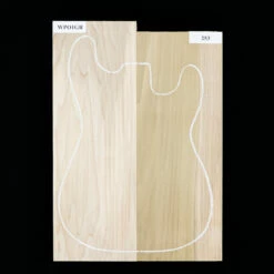 Poplar Body Blank, 2-Piece (10.4 Lb) - 253 - StewMac