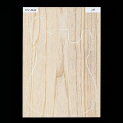 Swamp Ash Body Blank, 1-Piece (8 Lb) - 433 - StewMac